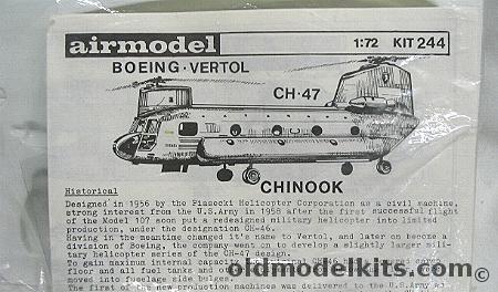Airmodel 1/72 Boeing-Vertol CH-47 Chinook, 244 plastic model kit